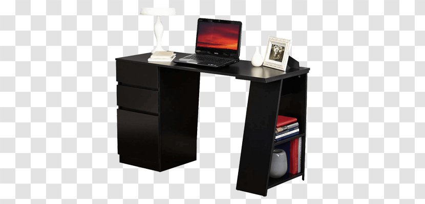 Computer Desk Table Shelf Writing - House - Study Transparent PNG