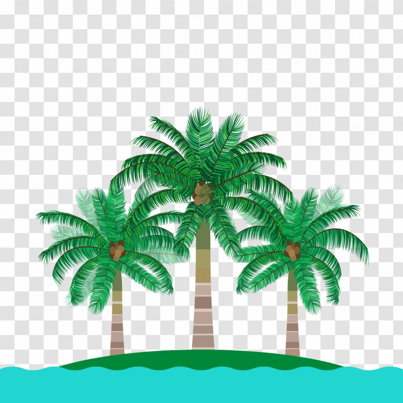 Euclidean Vector Arecaceae Adobe Illustrator - Coconut - Island Transparent PNG