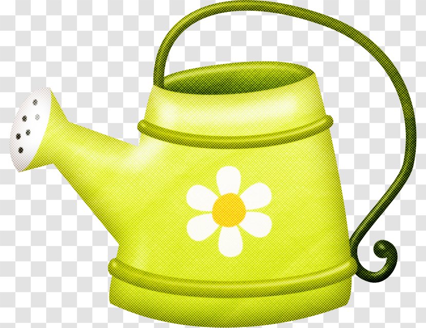 Watering Can Green Kettle Clip Art Yellow - Stovetop Transparent PNG