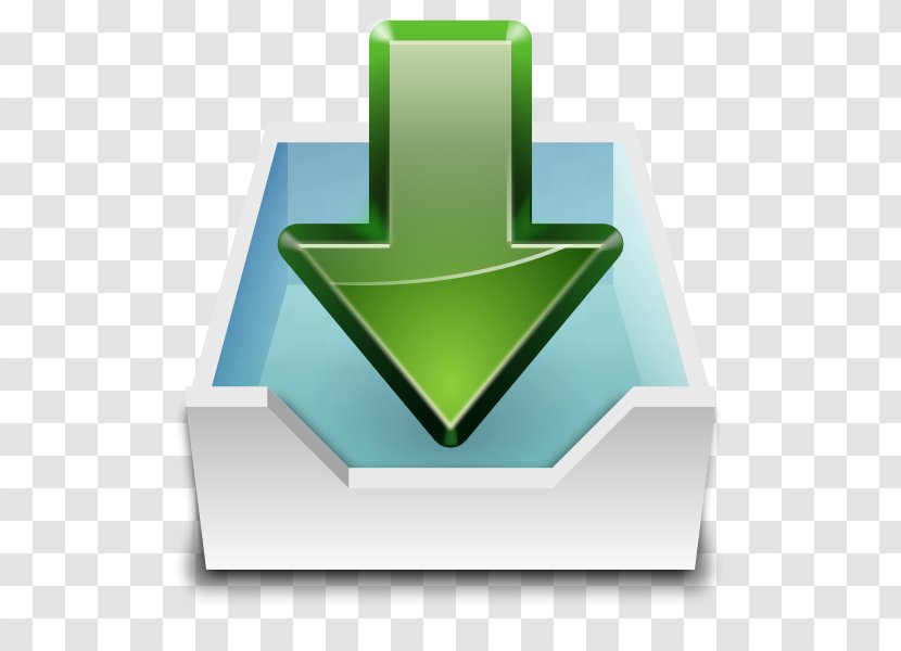 Email - Green - Receiving Transparent PNG