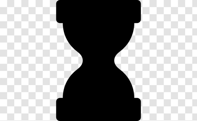 Hourglass - Black - And White Transparent PNG