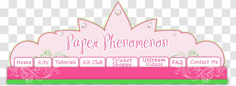 Logo Brand Pink M Font - Paper Board Transparent PNG