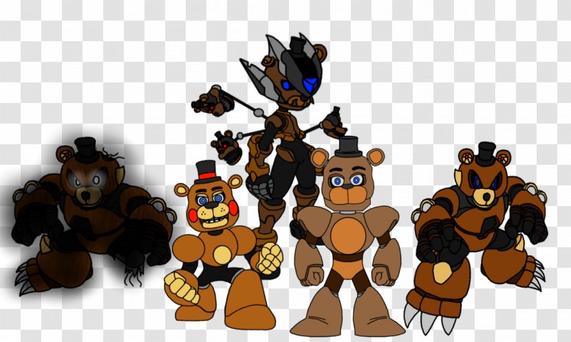 Five Nights At Freddy's 4 Freddy Fazbear's Pizzeria Simulator Animatronics Drawing Nightmare - Cartoon - Help It's The Hair Bear Bunch Transparent PNG