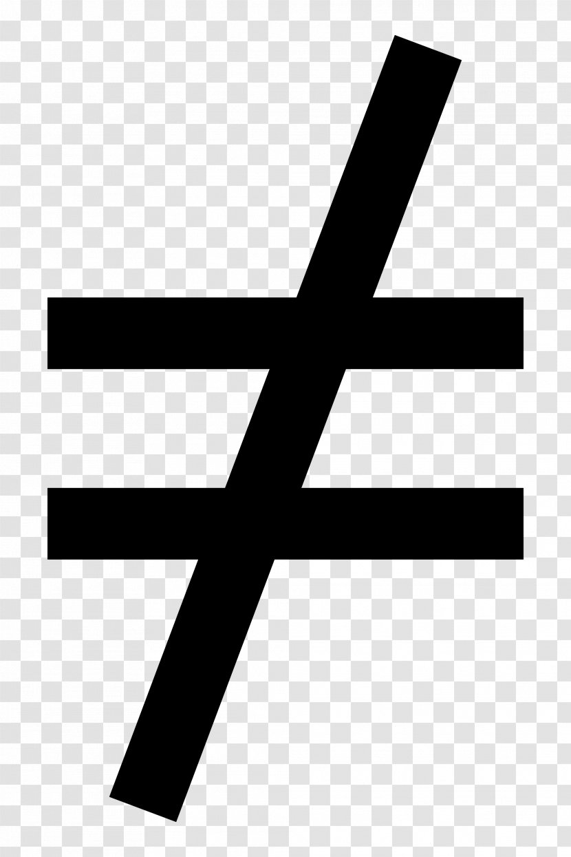 Equals Sign Symbol Inequality Clip Art - Black - Math-symbol Transparent PNG
