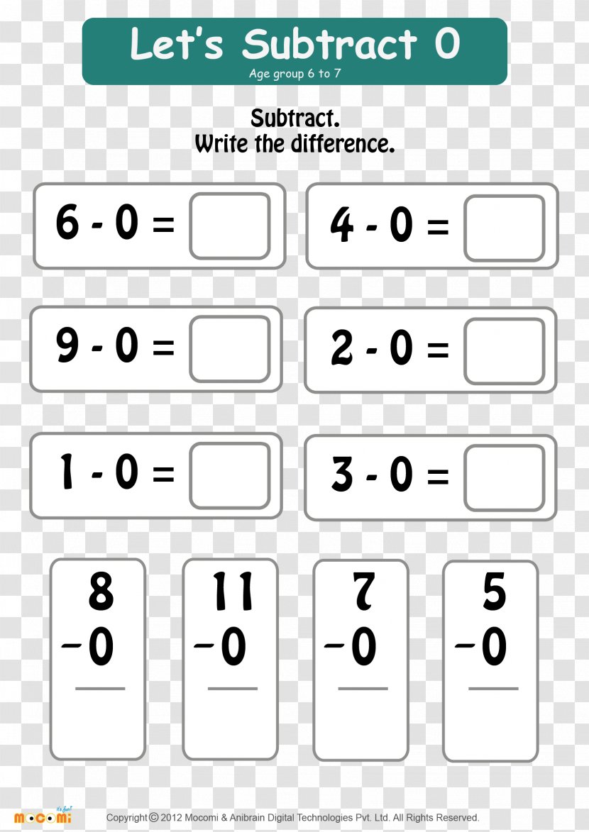 Number Bond Addition Mathematics Square - Coloring Book Transparent PNG