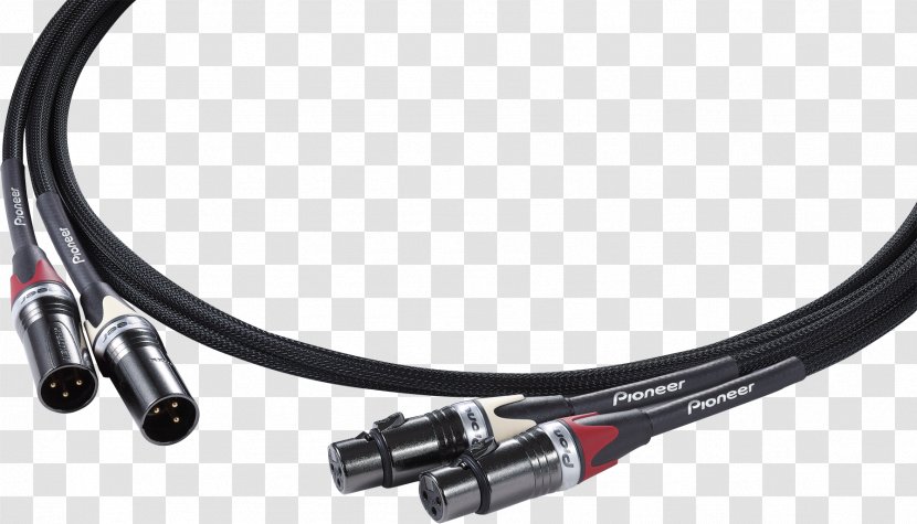 XLR Connector Electrical Cable Pioneer Corporation Audio Disc Jockey - Cdj - Professional Transparent PNG