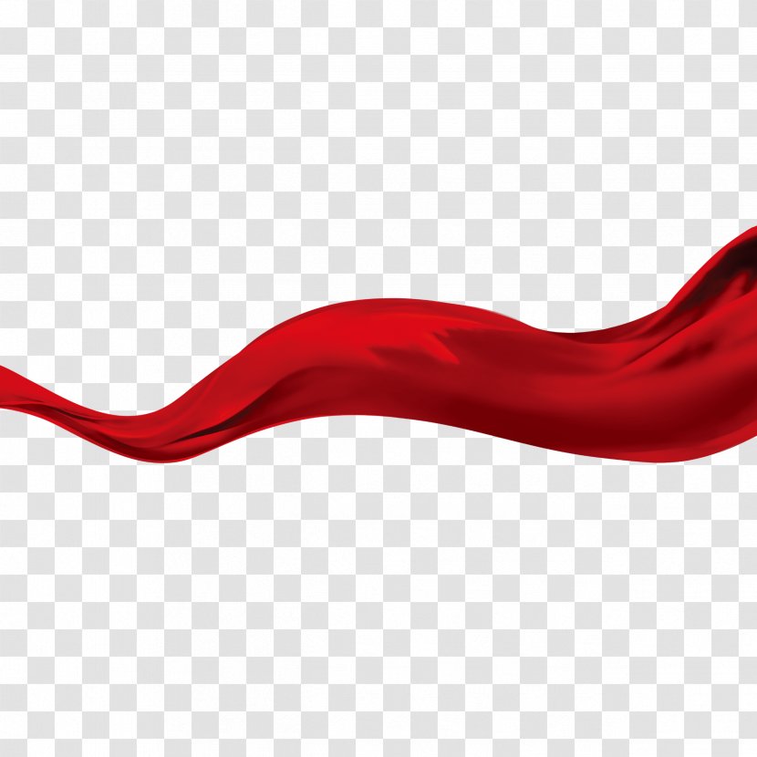 Red Scarf Gratis - Ribbon Transparent PNG