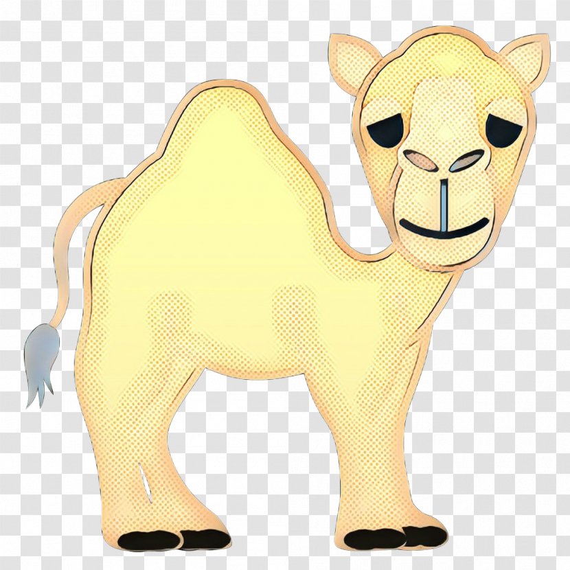 Camel Camelid Cartoon Animal Figure Yellow - Arabian Fawn Transparent PNG