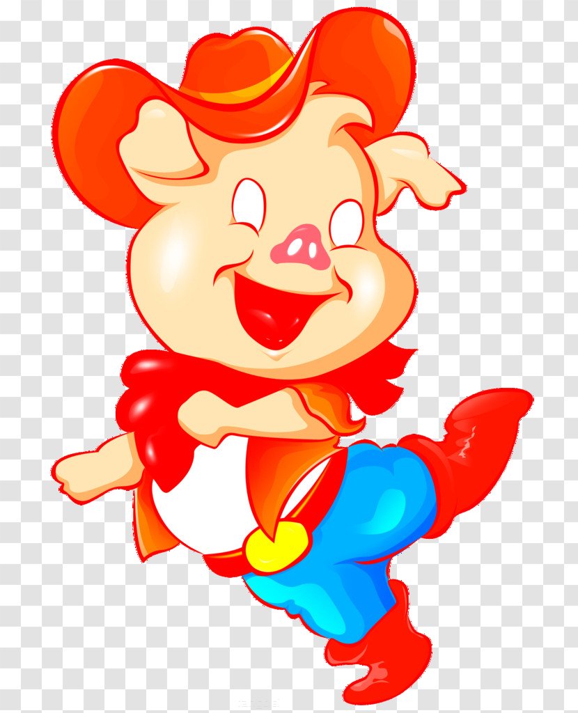Daddy Pig Domestic Cartoon - Watercolor Transparent PNG