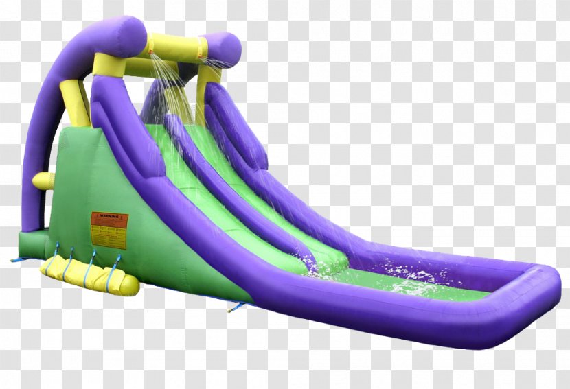 Splash Lagoon Water Slide Inflatable Playground Park - Air Mattress Transparent PNG