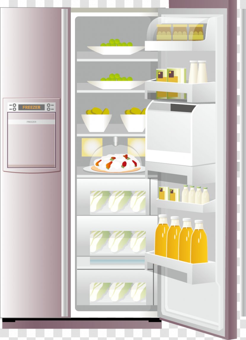 Refrigerator Euclidean Vector - Major Appliance Transparent PNG