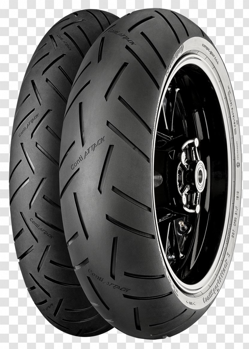 Continental Conti Sport Attack 3 Rear Tire Touring Motorcycle Tires Transparent PNG