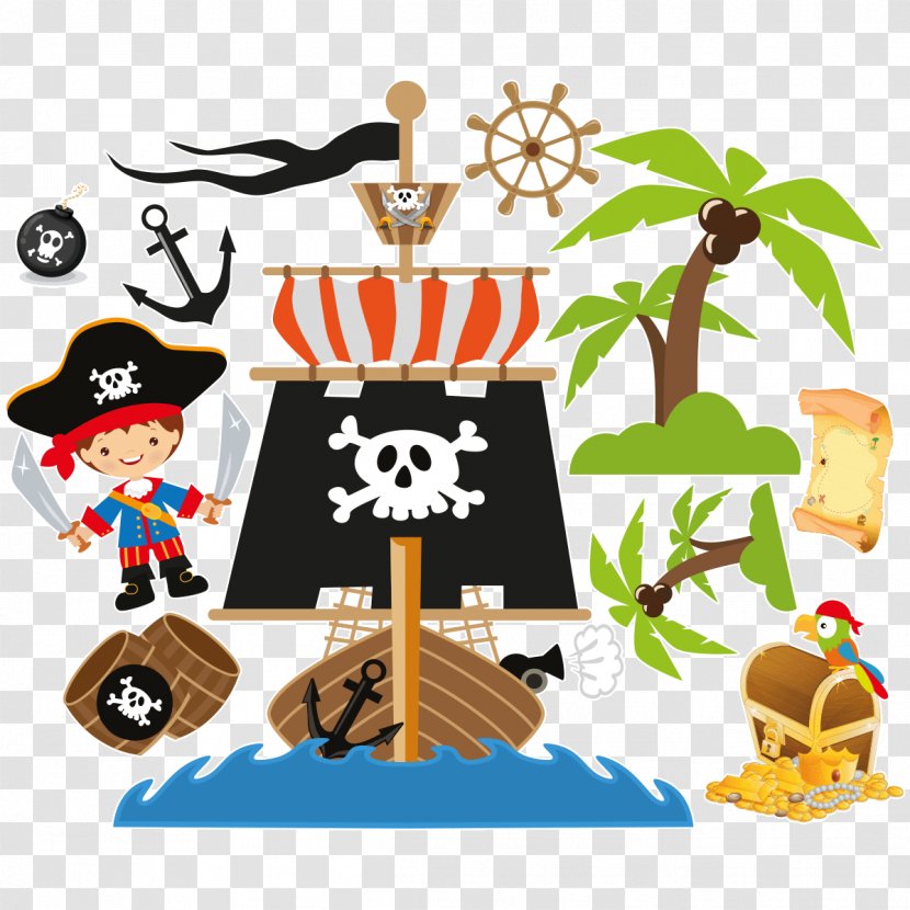 Sticker Piracy Child Clip Art - Stock Photography - Pirate Collection Design Transparent PNG