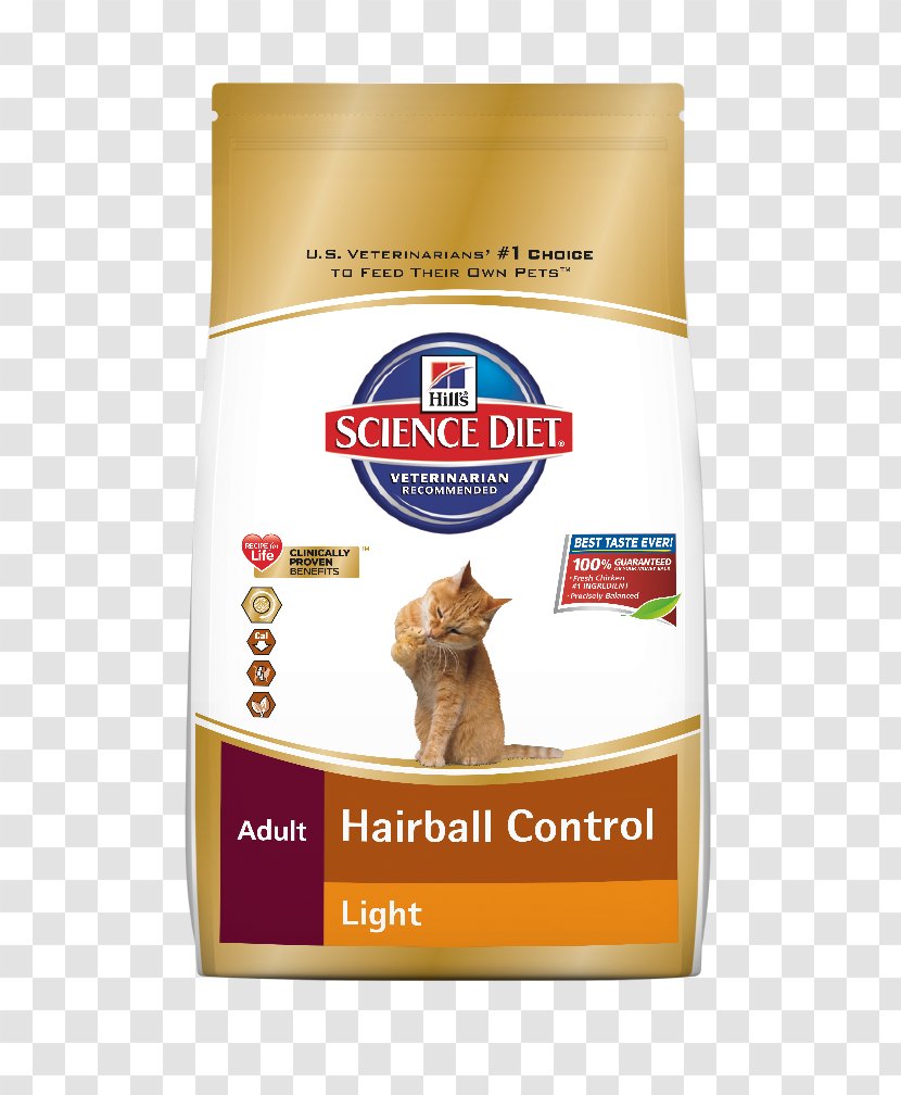 Cat Food Kitten Science Diet Hill's Pet Nutrition - Adult Light Dry Transparent PNG