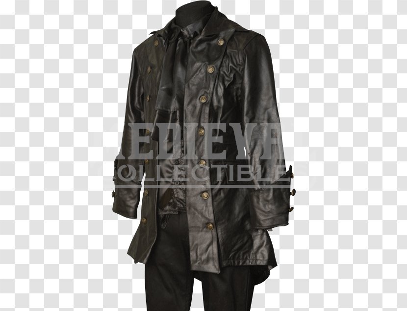 Overcoat Leather Jacket - Sleeve - Celtic Style Transparent PNG