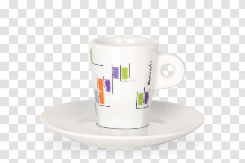 Coffee Cup Espresso Cappuccino 09702 Saucer - Porcelain - Mug Transparent PNG