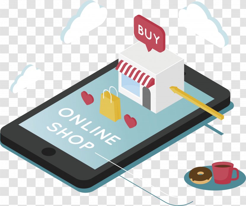 Take-out Online Shopping - Model Transparent PNG