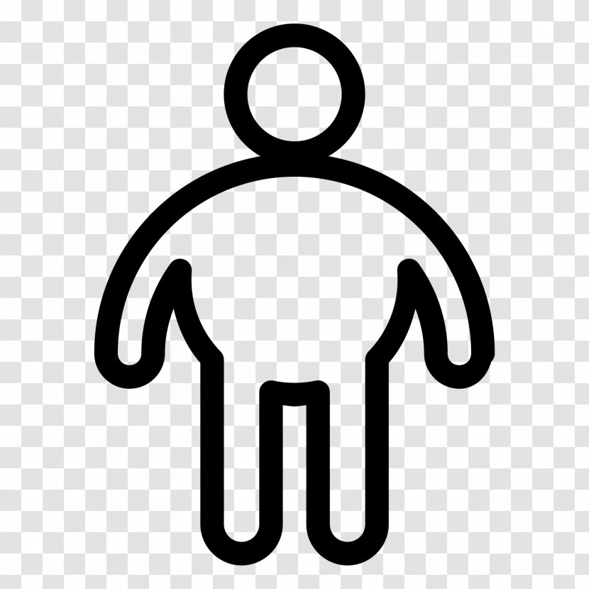 Silhouette Symbol Clip Art - Fat Man Transparent PNG
