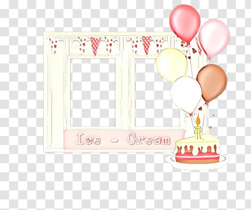 Hot Air Balloon Cartoon - Birthday - Picture Frame Transparent PNG