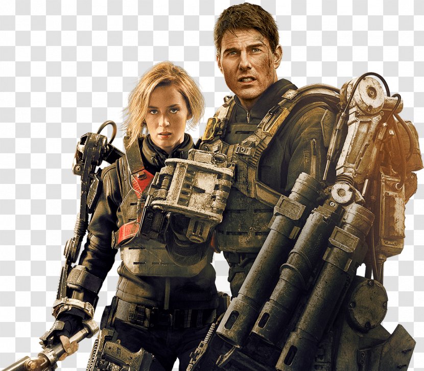 Tom Cruise Edge Of Tomorrow Rita Vrataski Film Cinema - Doug Liman - Emily Blunt Transparent PNG