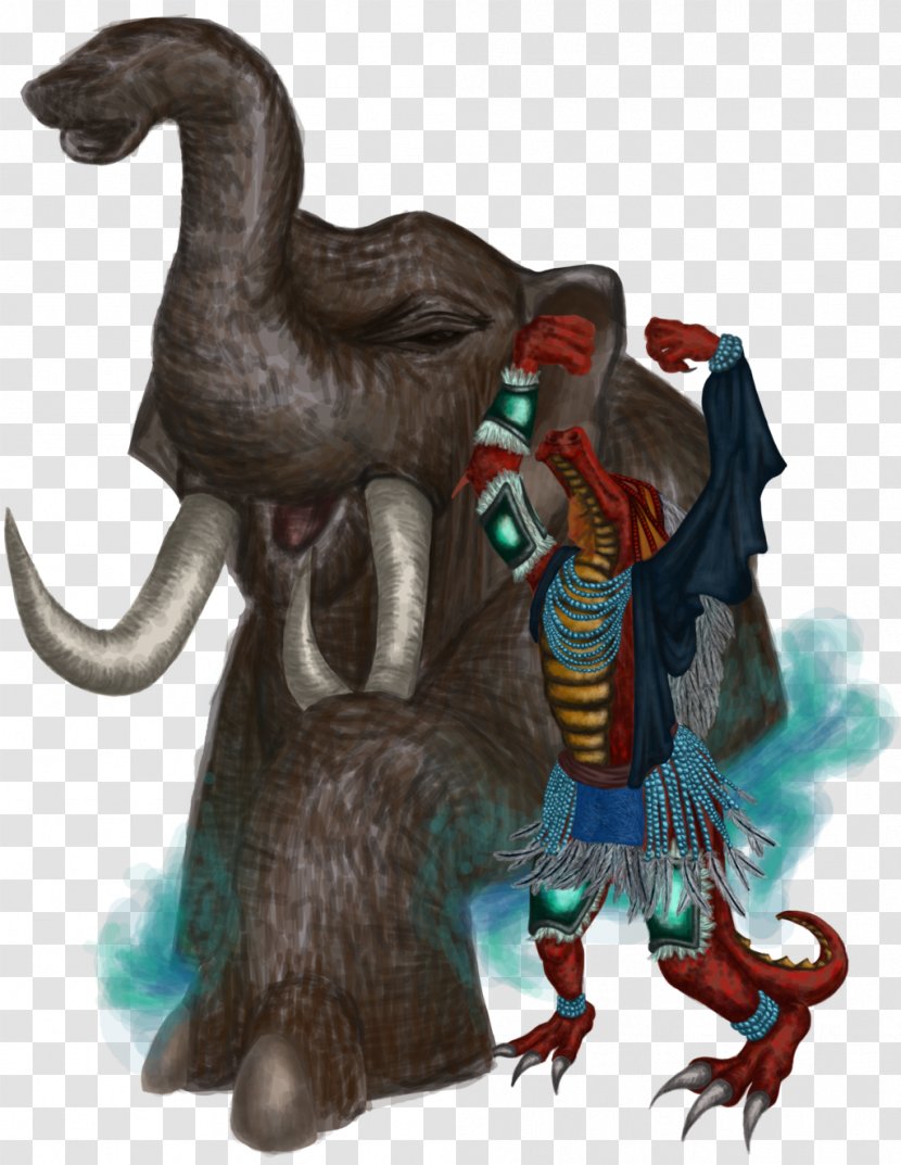 Indian Elephant Illustration Figurine Elephants - Witch Doctor Transparent PNG