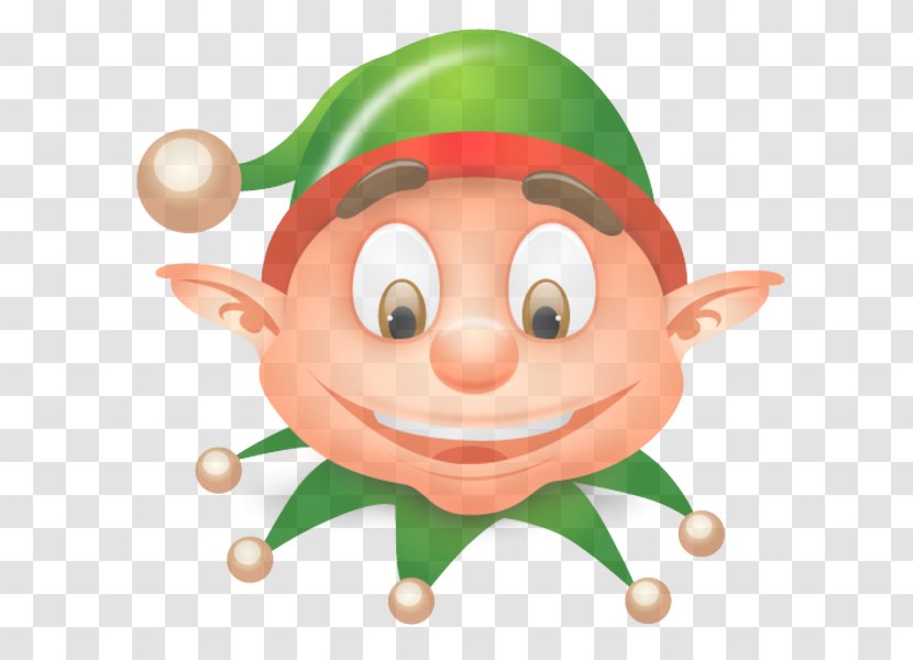 Christmas Elf - Cartoon - Pleased Smile Transparent PNG
