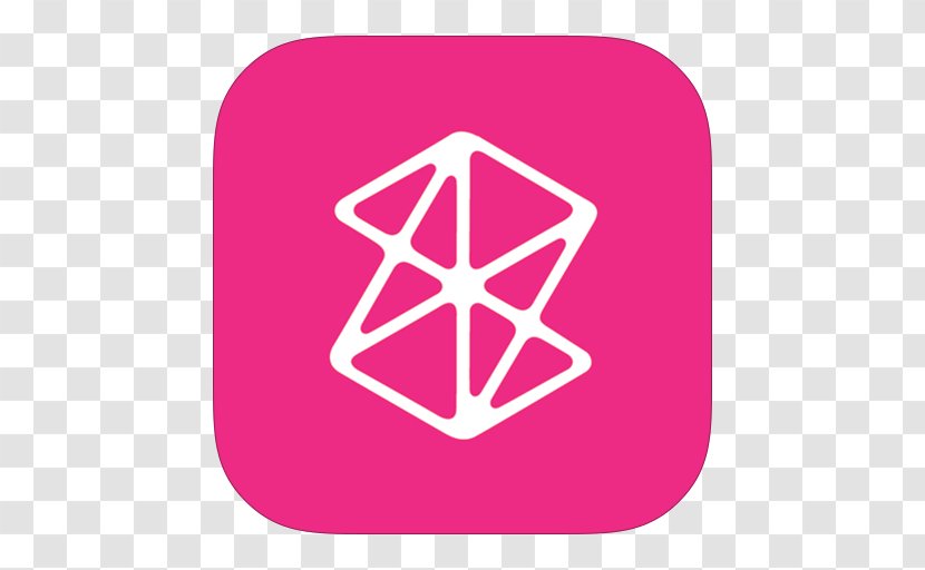 Pink Triangle Area Symbol - Dock - MetroUI Apps Zune Transparent PNG