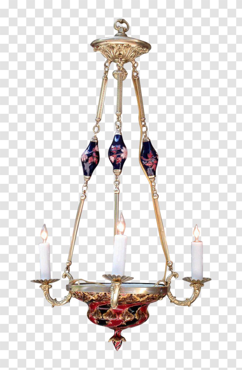 Chandelier Incandescent Light Bulb Julius Dressler Art Nouveau Bohemian Glass - Bronze - Bohemia Aros Transparent PNG