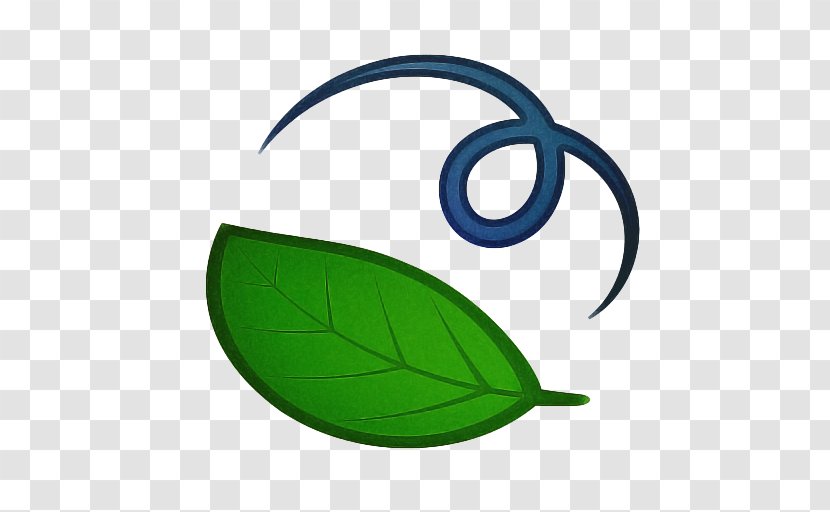 Green Leaf Logo - Emoji - Oval Transparent PNG