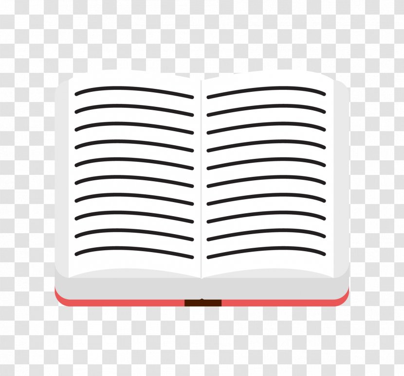 Brand White Pattern - Open A Book Full Of Words Transparent PNG