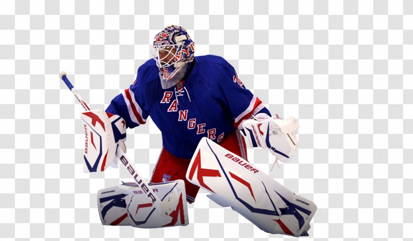 Goaltender Mask New York Rangers National Hockey League Islanders Ice - Protective Equipment - Bauer Transparent PNG