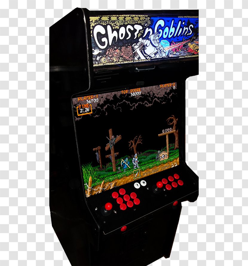 Arcade Cabinet Ghouls 'n Ghosts Game Amusement - Ghost And Goblins Transparent PNG
