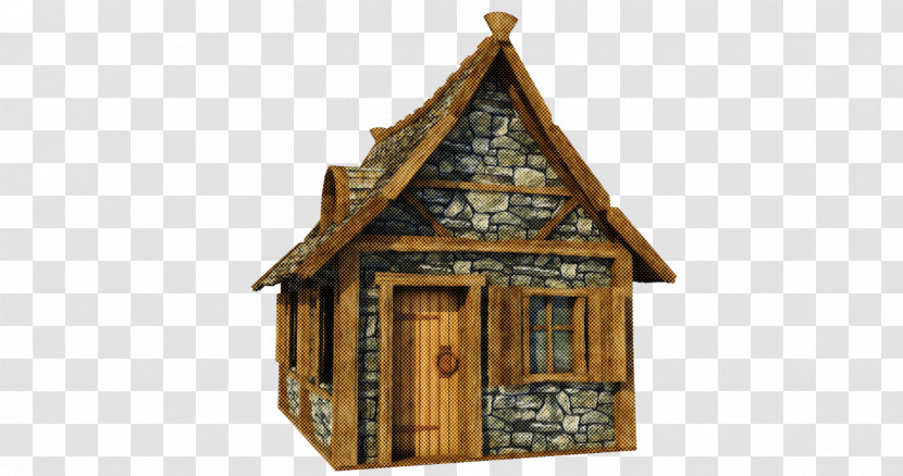 Hut Cottage House Building Log Cabin Transparent PNG