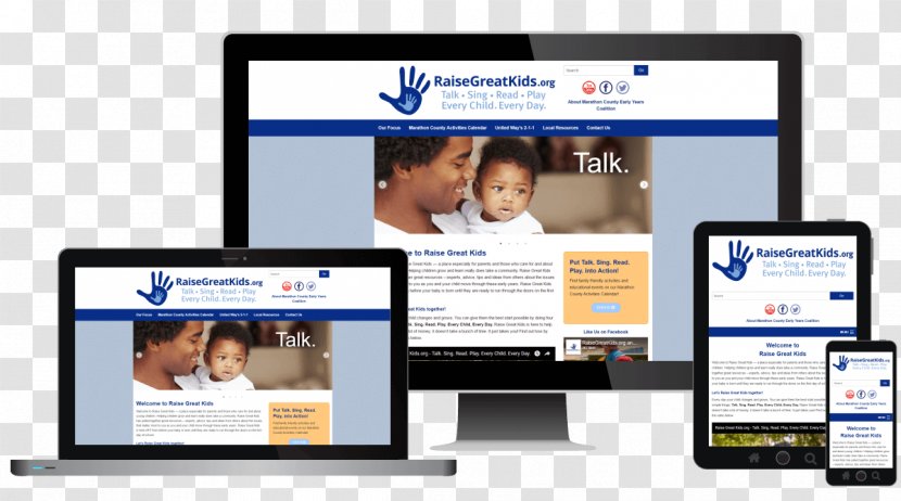 Web Page Responsive Design Raise Great Kids Transparent PNG