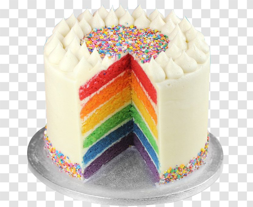 Rainbow Cookie Layer Cake Wedding Sponge Birthday - Royal Icing - Macaron Transparent PNG