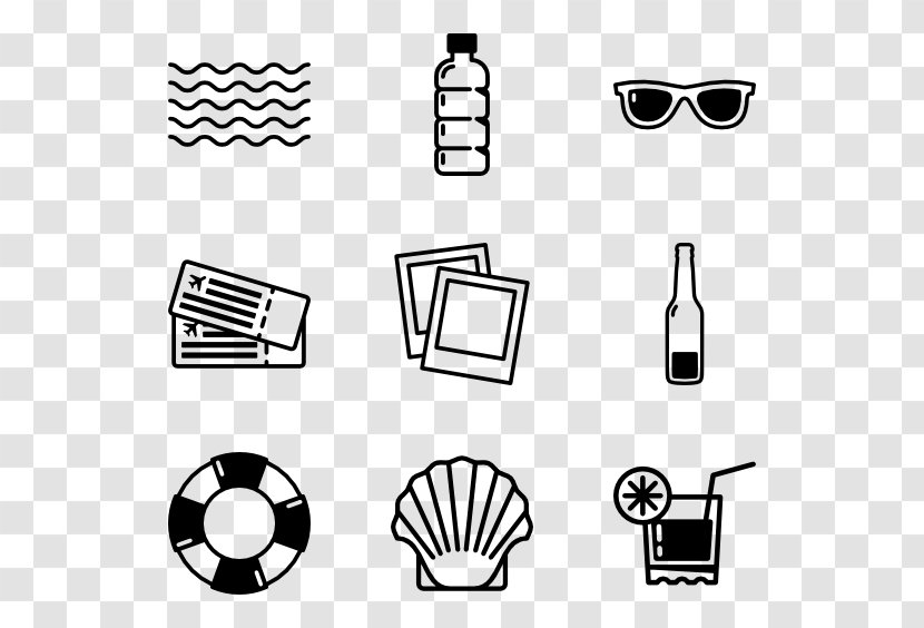 Clip Art - Black And White - Summer New Transparent PNG