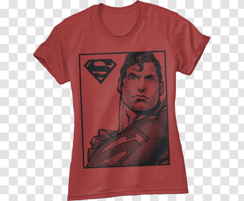 T-shirt Sleeve Superman Outerwear - Tshirt - Red Scarf Transparent PNG