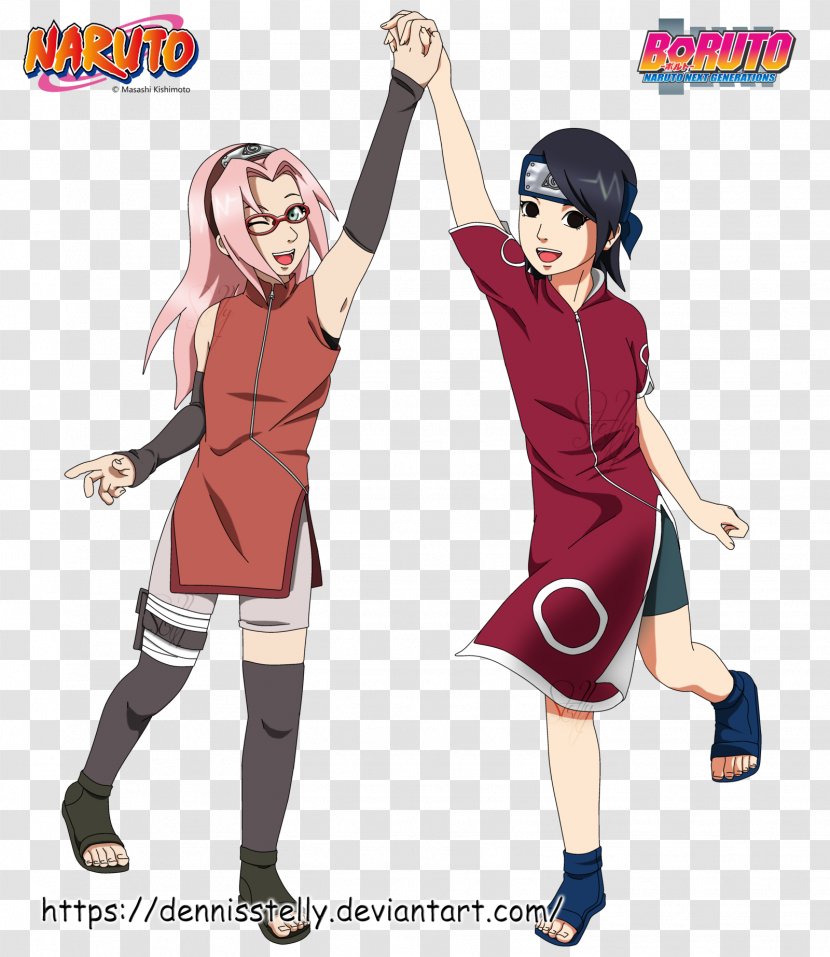 Sakura Haruno Sarada Uchiha Sasuke Naruto Uzumaki Jiraiya - Cartoon Transparent PNG