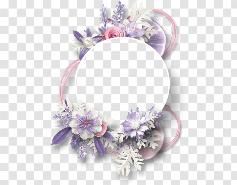 Border Flowers Graphic Frames Clip Art - Purple - Flower Transparent PNG