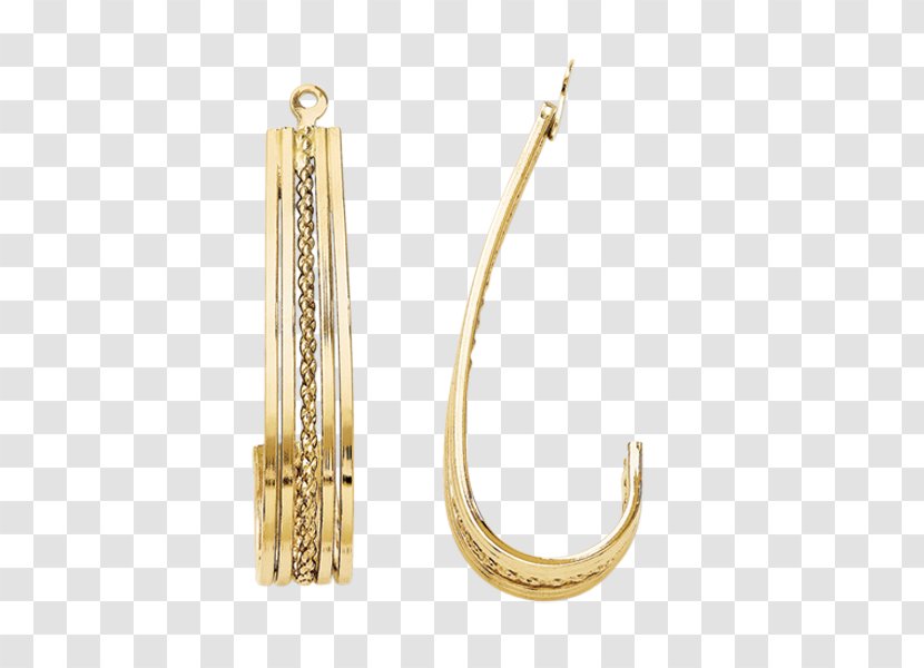 Earring Body Jewellery Gold Jacket - Metal - Hoop Transparent PNG