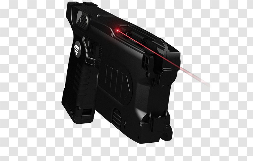 Non-lethal Weapon Electroshock Firearm Taser - Cartoon - Laser Gun Transparent PNG
