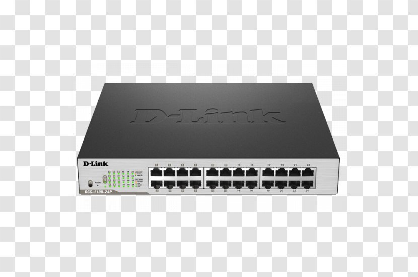 Power Over Ethernet Network Switch Gigabit D-Link DGS-1100-08 - Computer - Poe Transparent PNG
