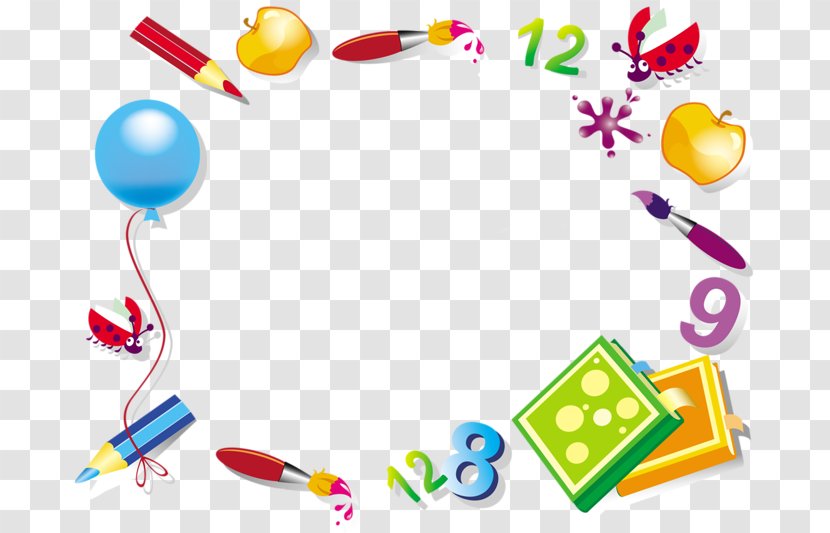 First Day Of School Education Supplies - Kindergarten Transparent PNG