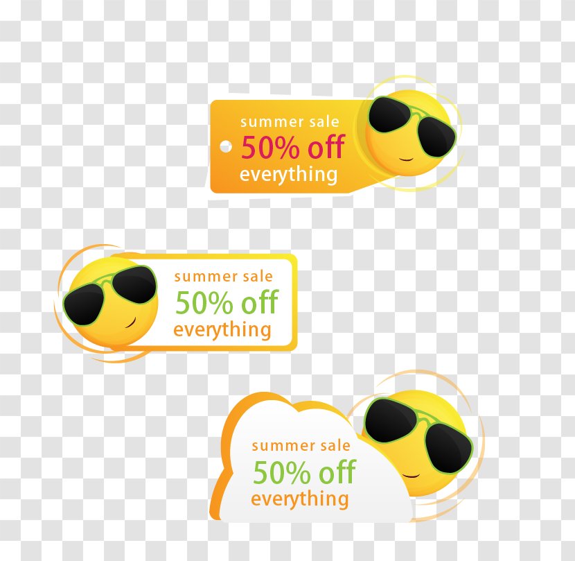 Logo Price Tag Label - Emoticon - Sun Discount Transparent PNG