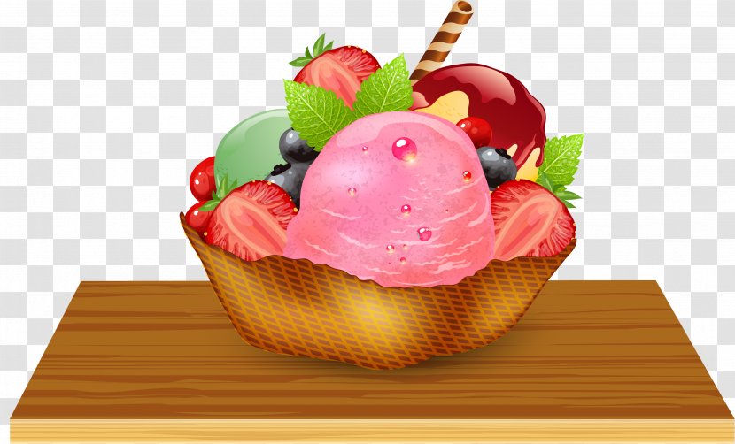 Ice Cream Cones Sundae Chocolate - Flavor - Frost Fruit Transparent PNG