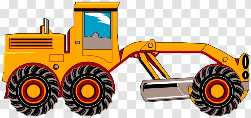 Grader Caterpillar Inc. Heavy Machinery Clip Art - Car Transparent PNG