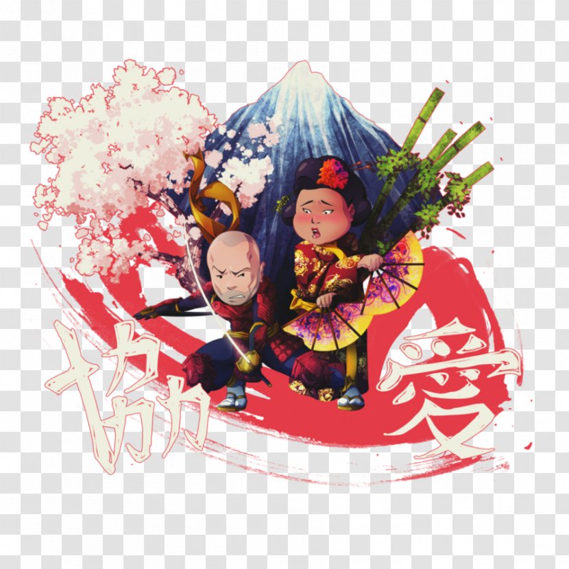 Illustration Samurai Mario Bros. Entertainment Concept Art - Video Games - Chinese Wedding Couple Gifts Transparent PNG