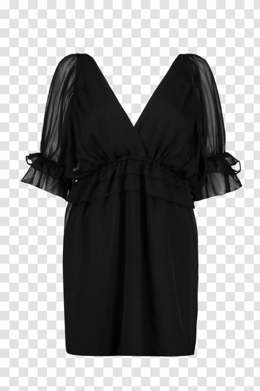 Little Black Dress Shoulder Satin Party Transparent PNG