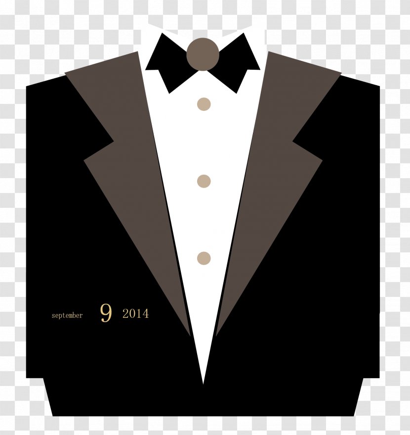 Suit Clothing Tuxedo Necktie - Dress - Vector Transparent PNG