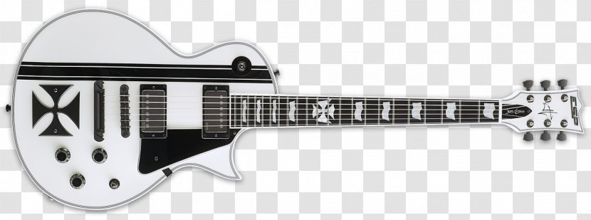 ESP LTD EC-1000 James Hetfield Guitars Electric Guitar - Silhouette Transparent PNG